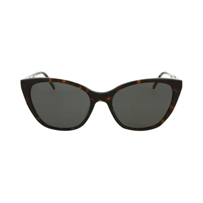 Pre-owned Saint Laurent Cat Eye Sunglasses 'silver/grey' | Brown | Women's Size Onesize