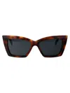 Saint Laurent Sl 657 Sunglasses In Brown