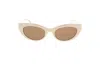 Saint Laurent Cat-eye Sunglasses Sunglasses In Brown
