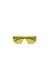 Saint Laurent Sl 755 Linea Corner Angle 003 Yellow Sunglasses In Yellow