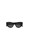 Saint Laurent Cassandre Cat-eye Sunglasses In Black