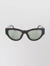 Saint Laurent Cat Eye Tortoiseshell Sunglasses With Tinted Lenses In Green