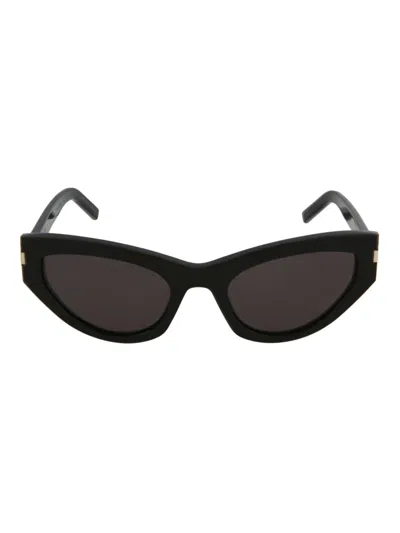 Saint Laurent Cat Eye Women's Mini Sunglasses In Black