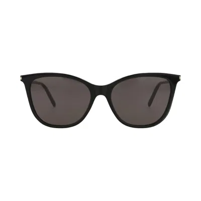 Pre-owned Saint Laurent Cat Eye-frame Acetate Sunglasses 'black' | Women's Size Onesize