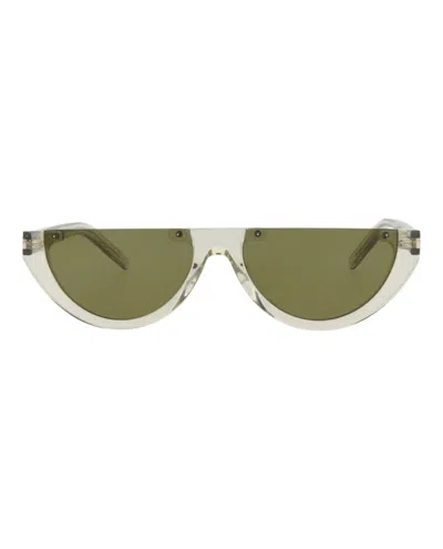 Pre-owned Saint Laurent Cat Eyeframe Acetate Sunglasses/ (sl56330013780003) (sl563 In Green/green (sl563