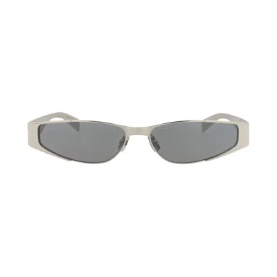 Pre-owned Saint Laurent Cat Eye-frame Metal Sunglasses 'silver' | Men's Size Onesize