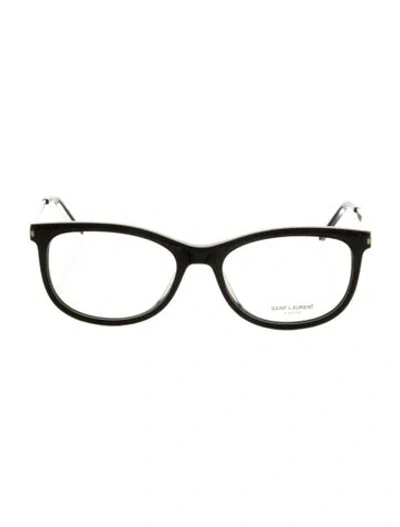 Pre-owned Saint Laurent Cat-eye Eyeglasses In Black