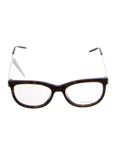 Pre-owned Saint Laurent Cat-eye Eyeglasses In Brown
