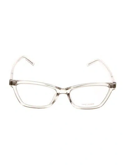 Pre-owned Saint Laurent Cat-eye Eyeglasses In Neutrals