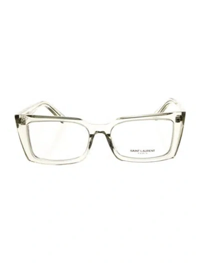 Pre-owned Saint Laurent Cat-eye Eyeglasses In Transparent