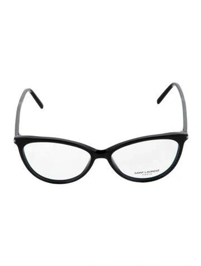 Pre-owned Saint Laurent Cat-eye Eyeglasses W/ Tags In Black