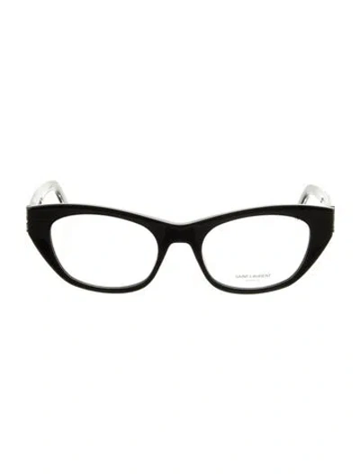 Pre-owned Saint Laurent Cat-eye Eyeglasses W/ Tags In Black