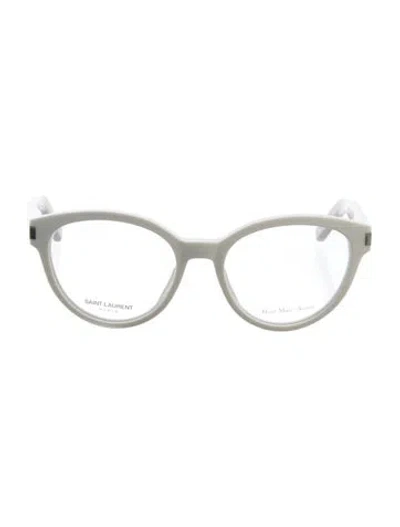 Pre-owned Saint Laurent Cat-eye Eyeglasses In White