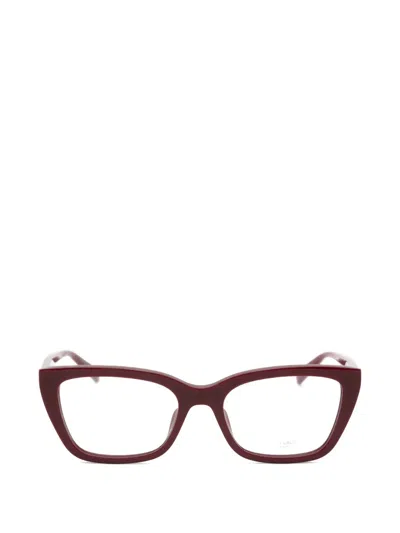 Saint Laurent Cat-eye Frame Glasses In Red