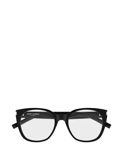 Saint Laurent Cat-eye Glasses In Black