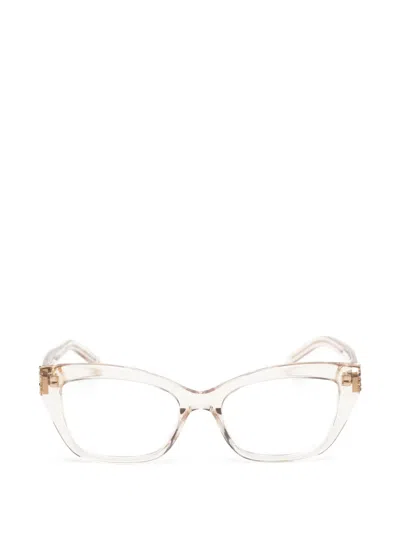 Saint Laurent Cat-eye Glasses In Yellow