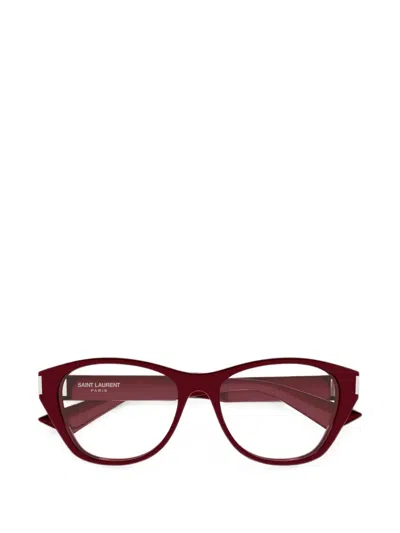 Saint Laurent Cat-eye Glasses In Red