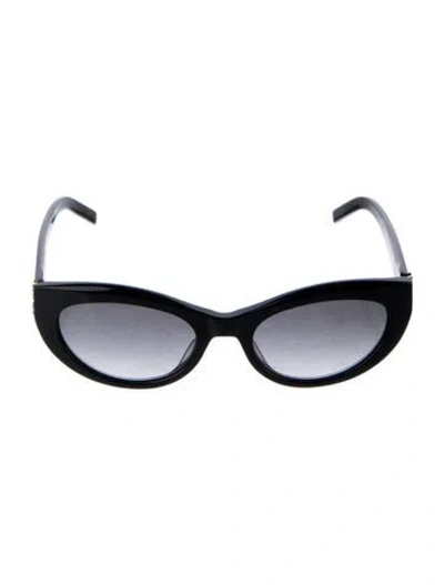 Pre-owned Saint Laurent Cat-eye Gradient Sunglasses In Black