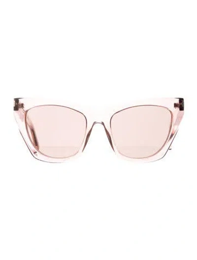 Pre-owned Saint Laurent Cat-eye Mirrored Sunglasses