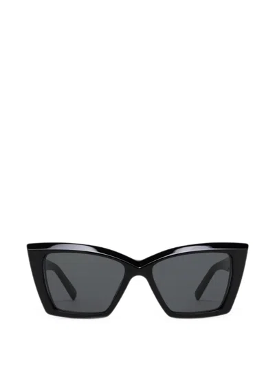 Saint Laurent Cat-eye-sonnenbrille In Schwarz