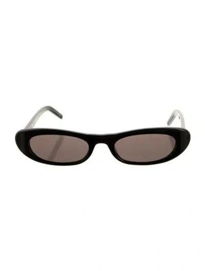 Pre-owned Saint Laurent Cat-eye Tinted Sunglasses In Black