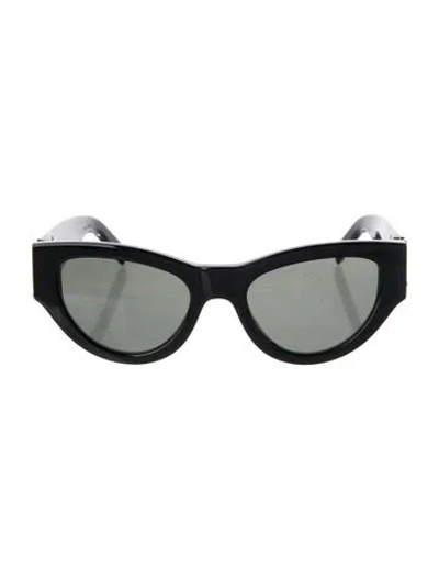 Pre-owned Saint Laurent Cat-eye Tinted Sunglasses In Black