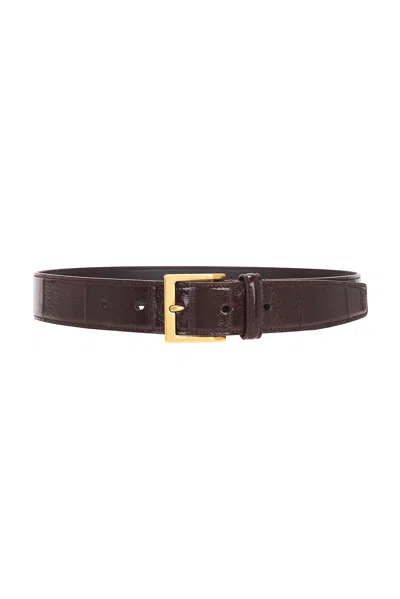 Saint Laurent Ceinture Eel Boucle Belt