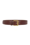 Saint Laurent Ceinture Vadim Belt In Brown