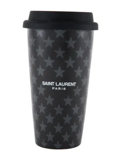 Pre-owned Saint Laurent Ceramic Travel Cup In Black