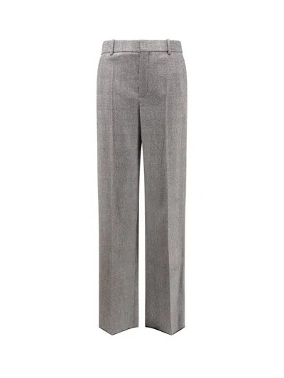 Saint Laurent Certified Wool Trousers In Multi
