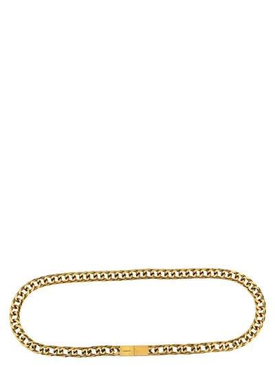 Saint Laurent Chain Link Belt Accessory In Gold
