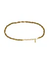 Saint Laurent Chain Belt In Light Bronze Free
