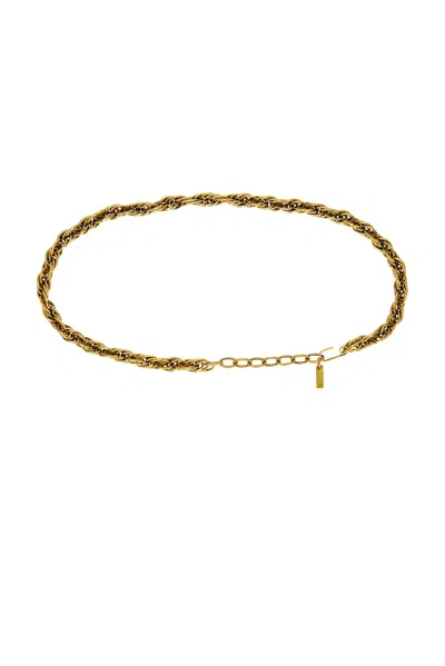 Saint Laurent Chain Belt In Light Bronze Free