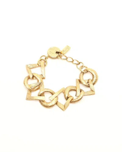Saint Laurent Chain Bracelet In Gold
