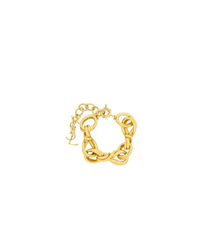 Saint Laurent Chain Bracelet In Metal In Gold