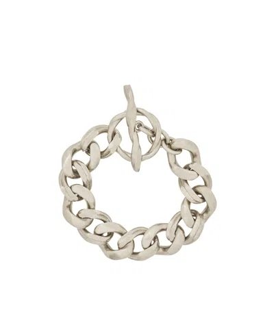 Saint Laurent Chain Bracelet In Metal In Metallic