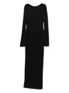 Saint Laurent Chain-embellished Dress In Black