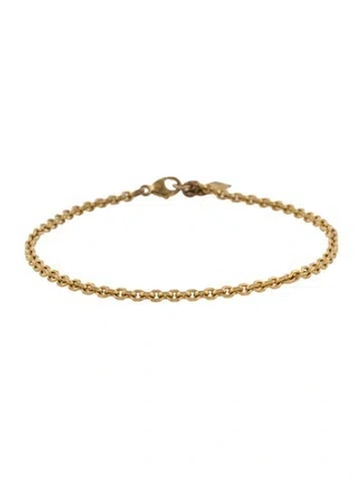 Pre-owned Saint Laurent Chain Link Bracelet, 7.25" In Multi