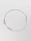 Saint Laurent Chain Link Bracelets Rhinestone Sides