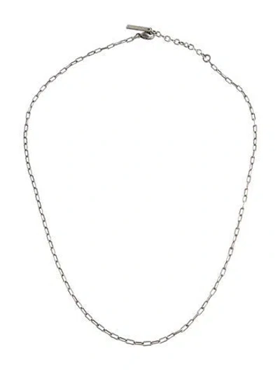 Pre-owned Saint Laurent Chain Necklace, 16" In Multi
