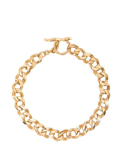 Saint Laurent Chain Necklace In Transparent