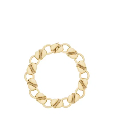 Saint Laurent Chain Necklace In Yellow