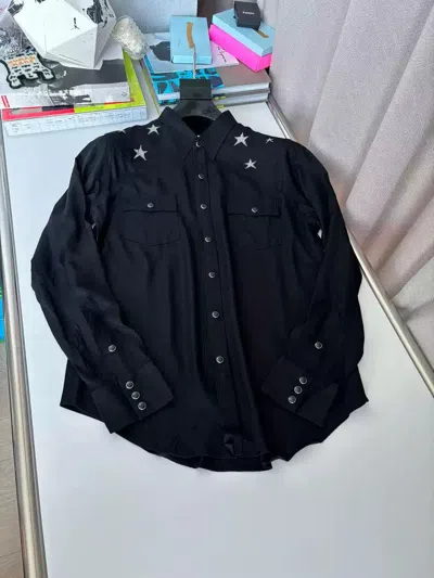 Pre-owned Saint Laurent Chain Star Shirt In Black