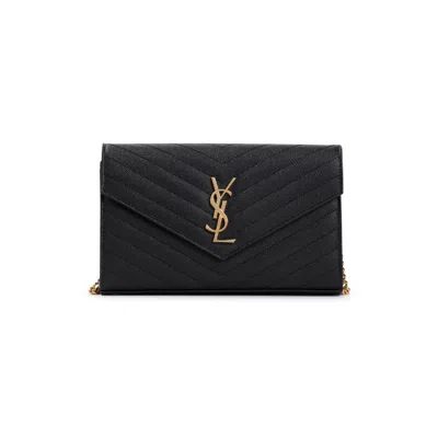 Saint Laurent Chain Wallet Black