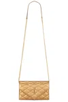 Saint Laurent Chain Wallet In Cool Bronze