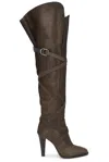 Saint Laurent Chaka Boot In Brown