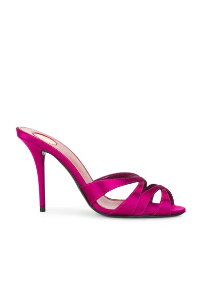 Saint Laurent Chandelle Mule Sandal In Pink