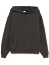 Saint Laurent Charcoal Cotton Sweatshirt In Gray