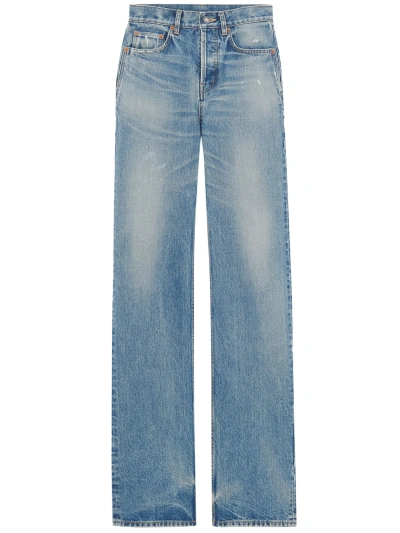 Saint Laurent Charlotte Jeans In Blue