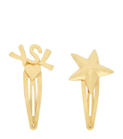 SAINT LAURENT CHARMS HAIR CLIPS